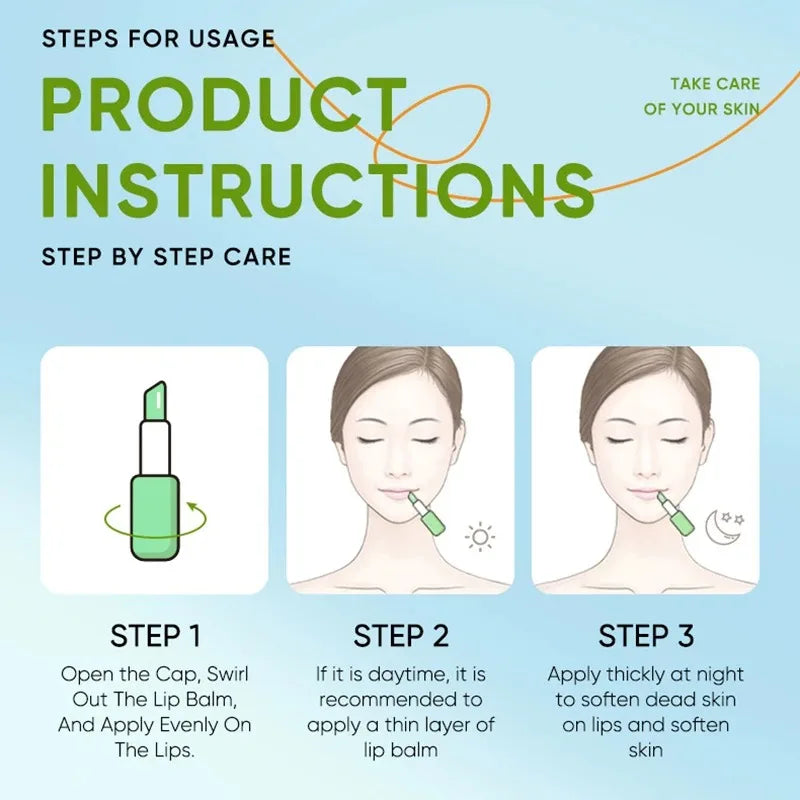 Labios Hidratados y Sin Grietas – Bálsamo de Aloe Vera