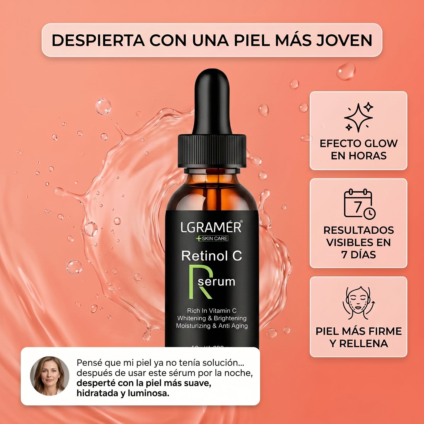 Sérum con Retinol - Reduce Arrugas y Reafirma tu Piel